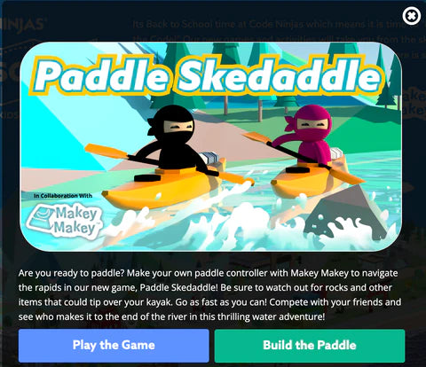 MakeCode Arcade Kayak Simulator